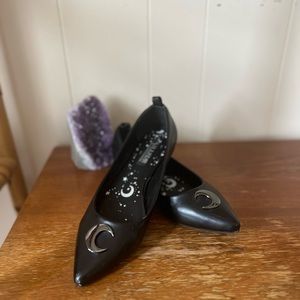 Killstar moon pointe ballet shoes